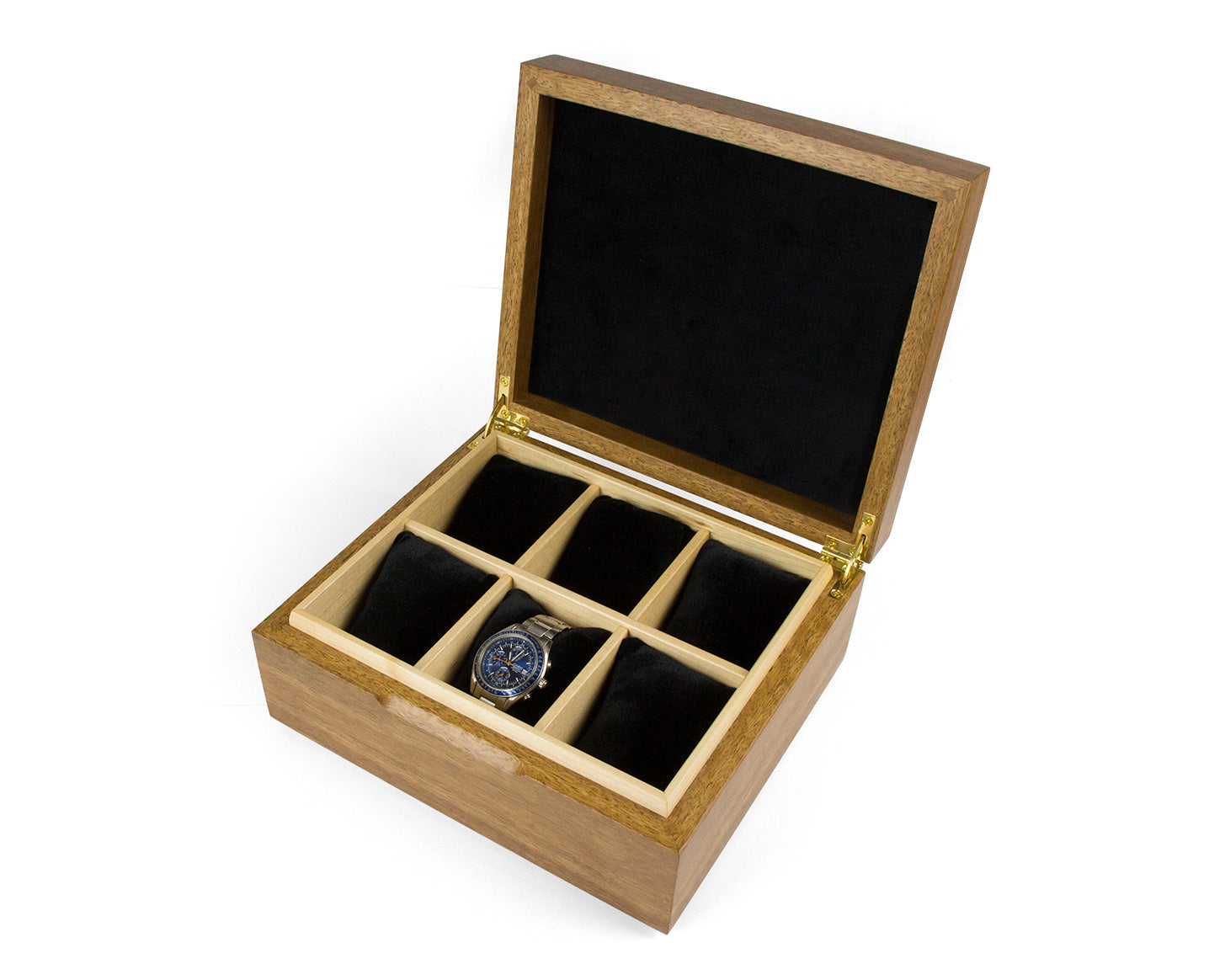 Spotted Gum and Macassar Ebony Watch Box