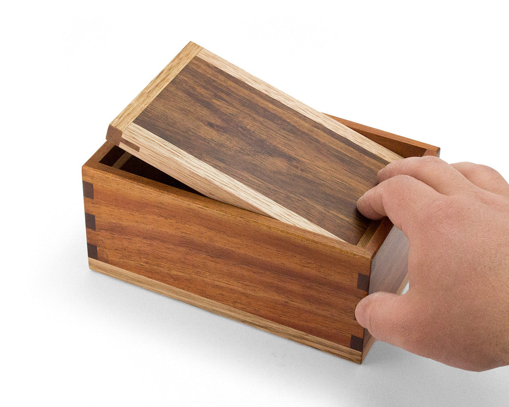 Wooden trinket box made from Tasmanian Blackwood