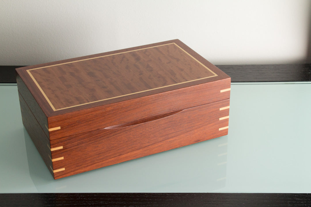 Wooden Jewellery Box handcrafted from Jarrah and Blackbutt