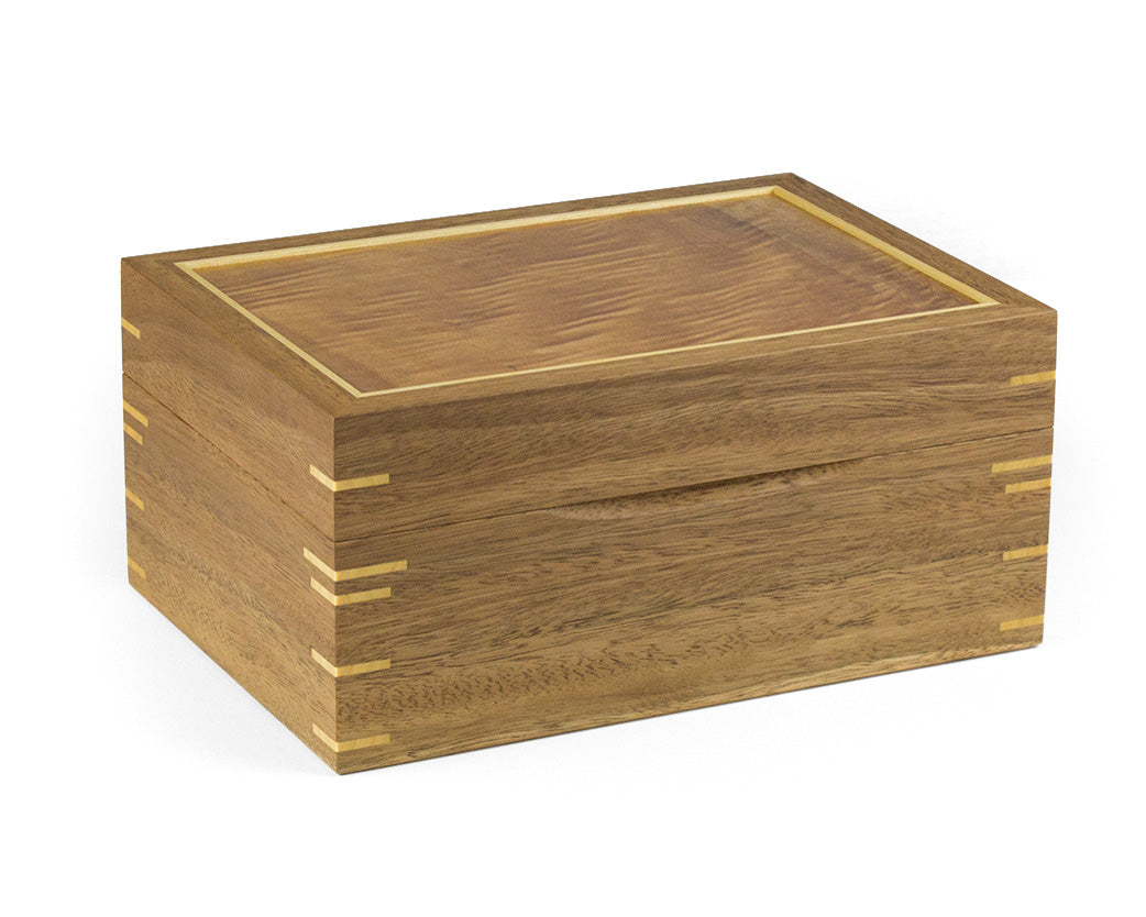 Jewellery Box handcrafted from Spotted Gum and Tasmanian Oak