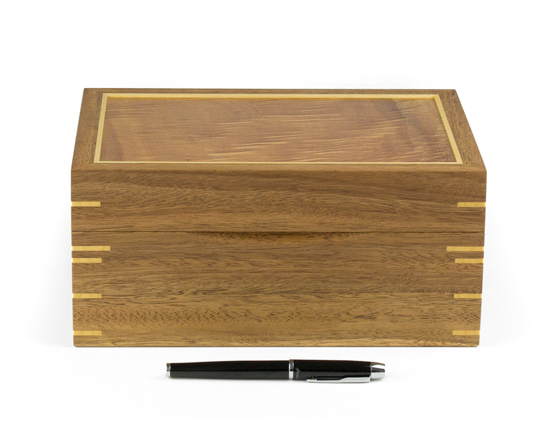 Jewellery Box handcrafted from Spotted Gum and Tasmanian Oak