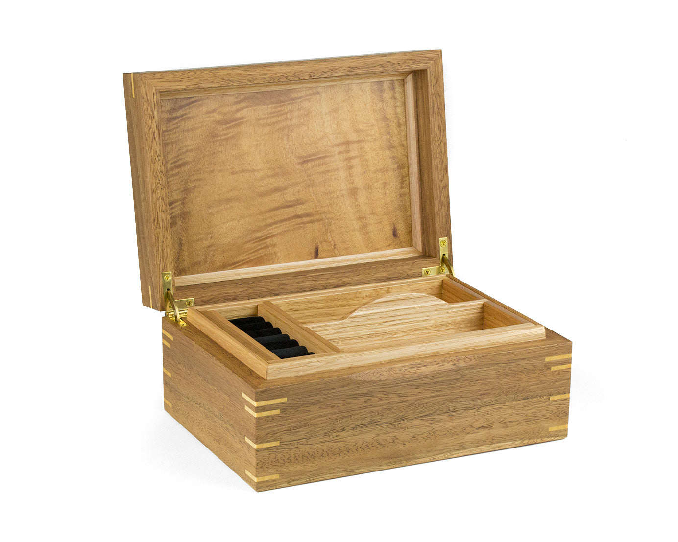Jewellery Box handcrafted from Spotted Gum and Tasmanian Oak