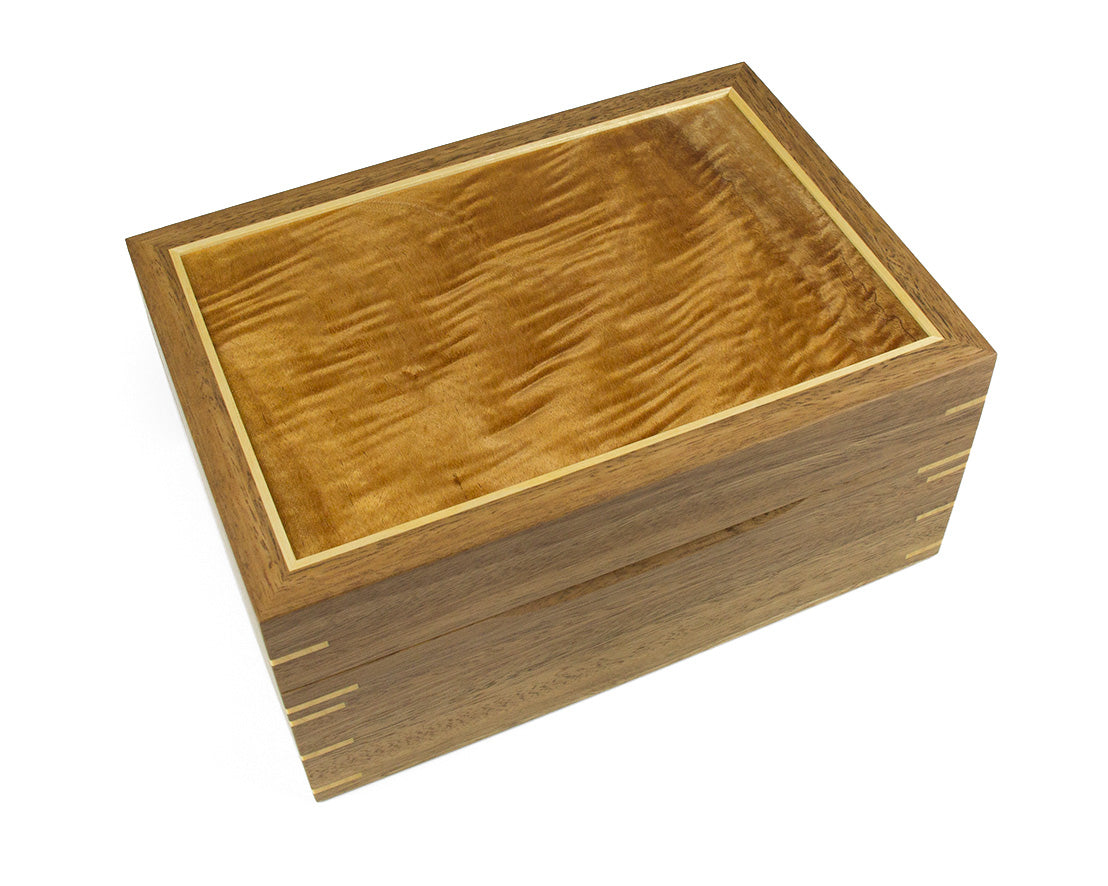 Jewellery Box handcrafted from Spotted Gum and Tasmanian Oak
