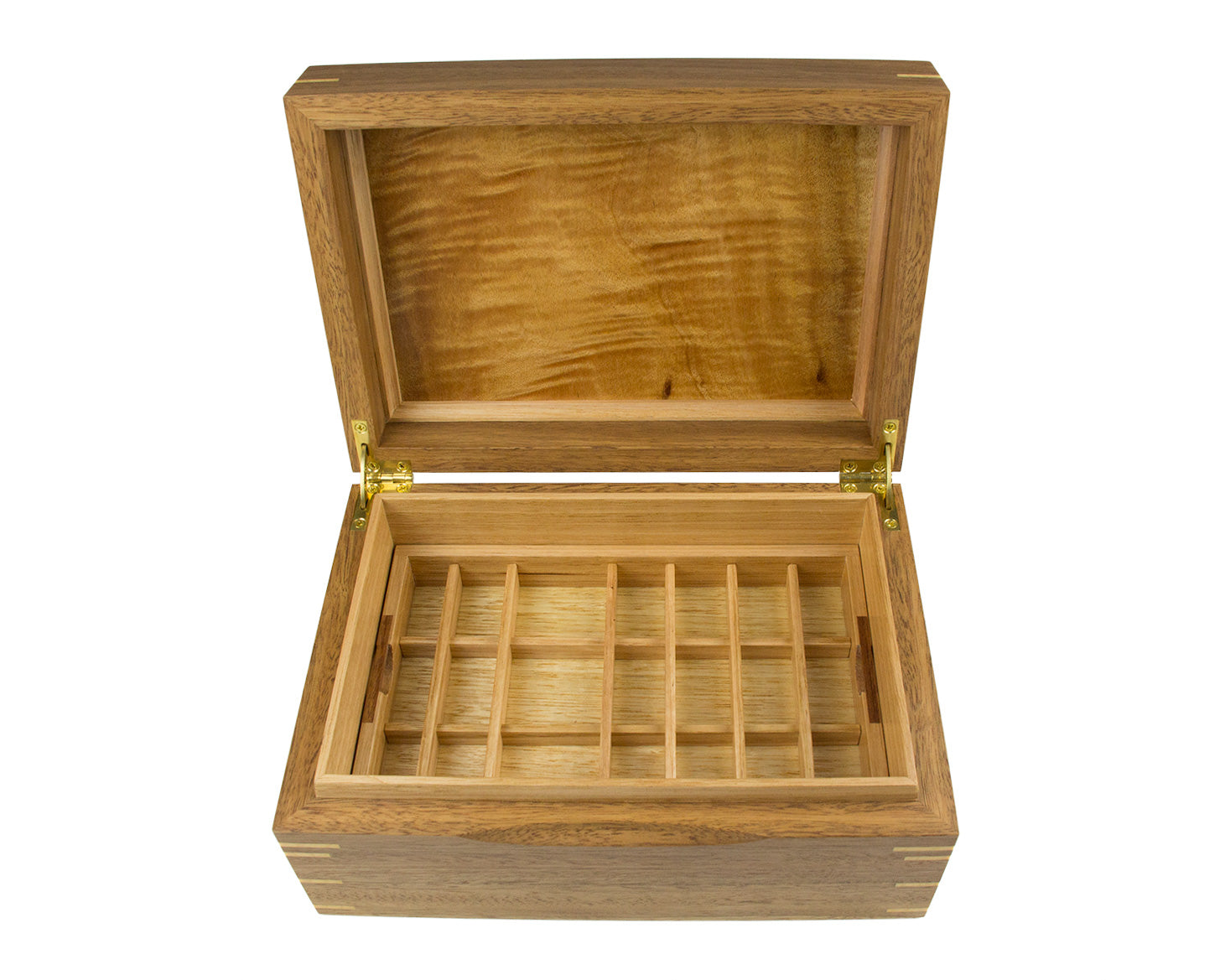 Jewellery Box handcrafted from Spotted Gum and Tasmanian Oak