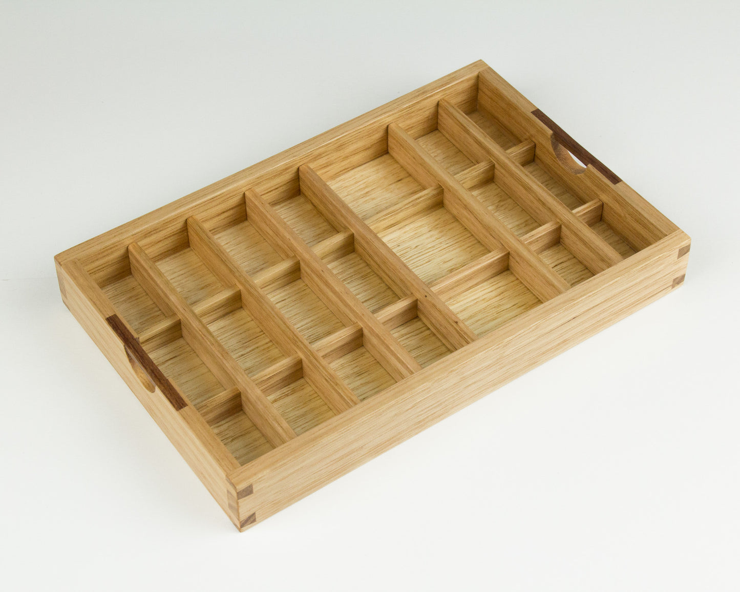 Jewellery Box tray handcrafted from Tasmanian Oak