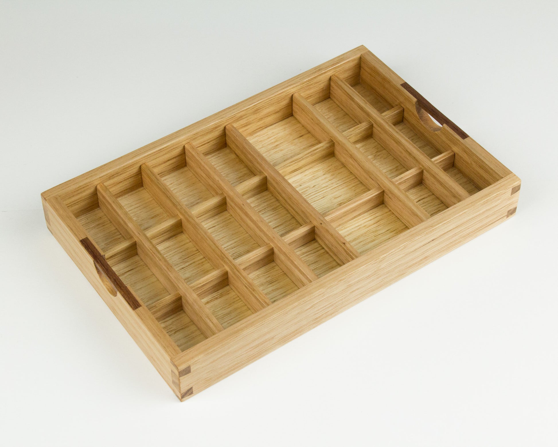 Jewellery Box tray handcrafted from Tasmanian Oak