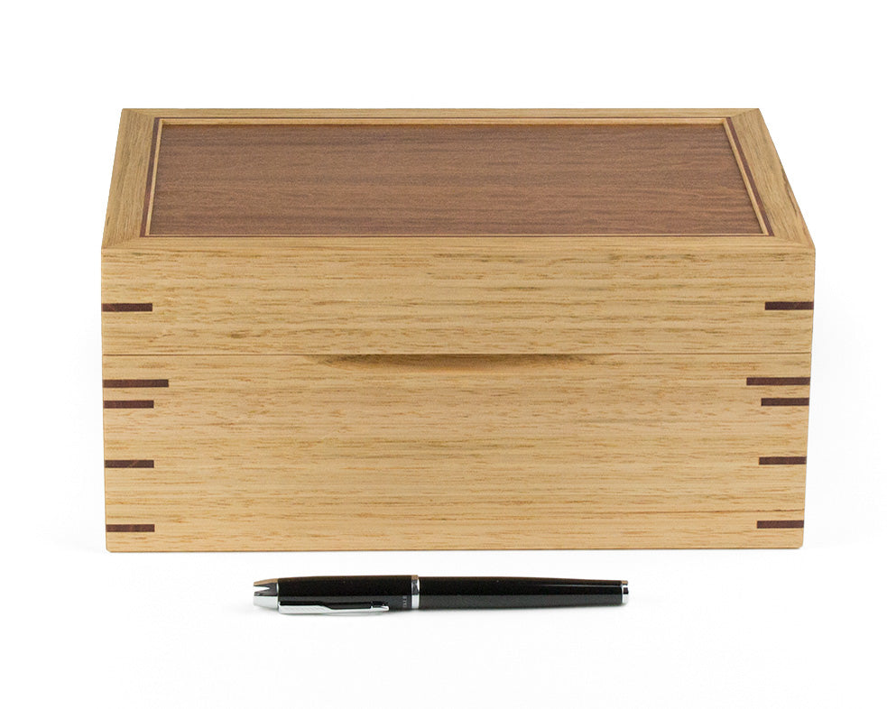 Jewellery Box handcrafted from Tasmanian Oak and Jarrah