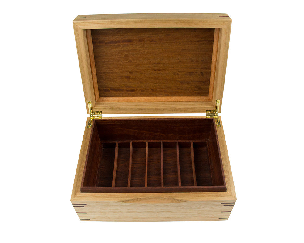 Jewellery Box handcrafted from Tasmanian Oak and Jarrah