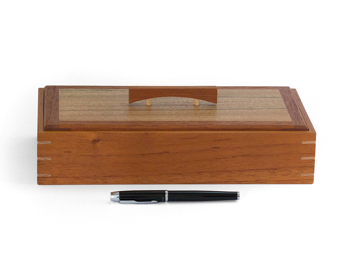 Wooden Keepsake Box handcrafted from Australian Red Cedar & PNG Walnut