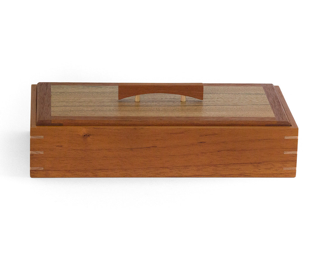 Wooden Keepsake Box handcrafted from Australian Red Cedar & PNG Walnut