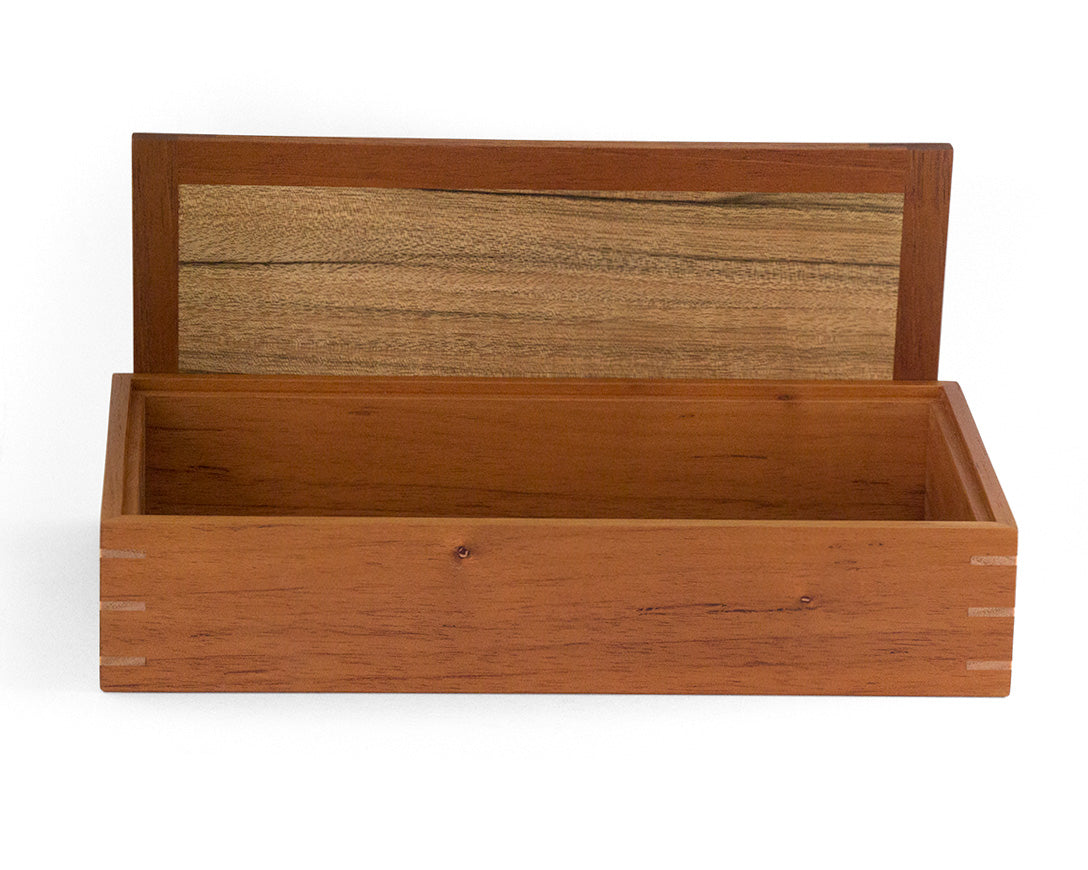 Wooden Keepsake Box handcrafted from Australian Red Cedar & PNG Walnut