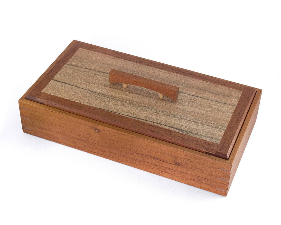 Wooden Keepsake Box handcrafted from Australian Red Cedar & PNG Walnut