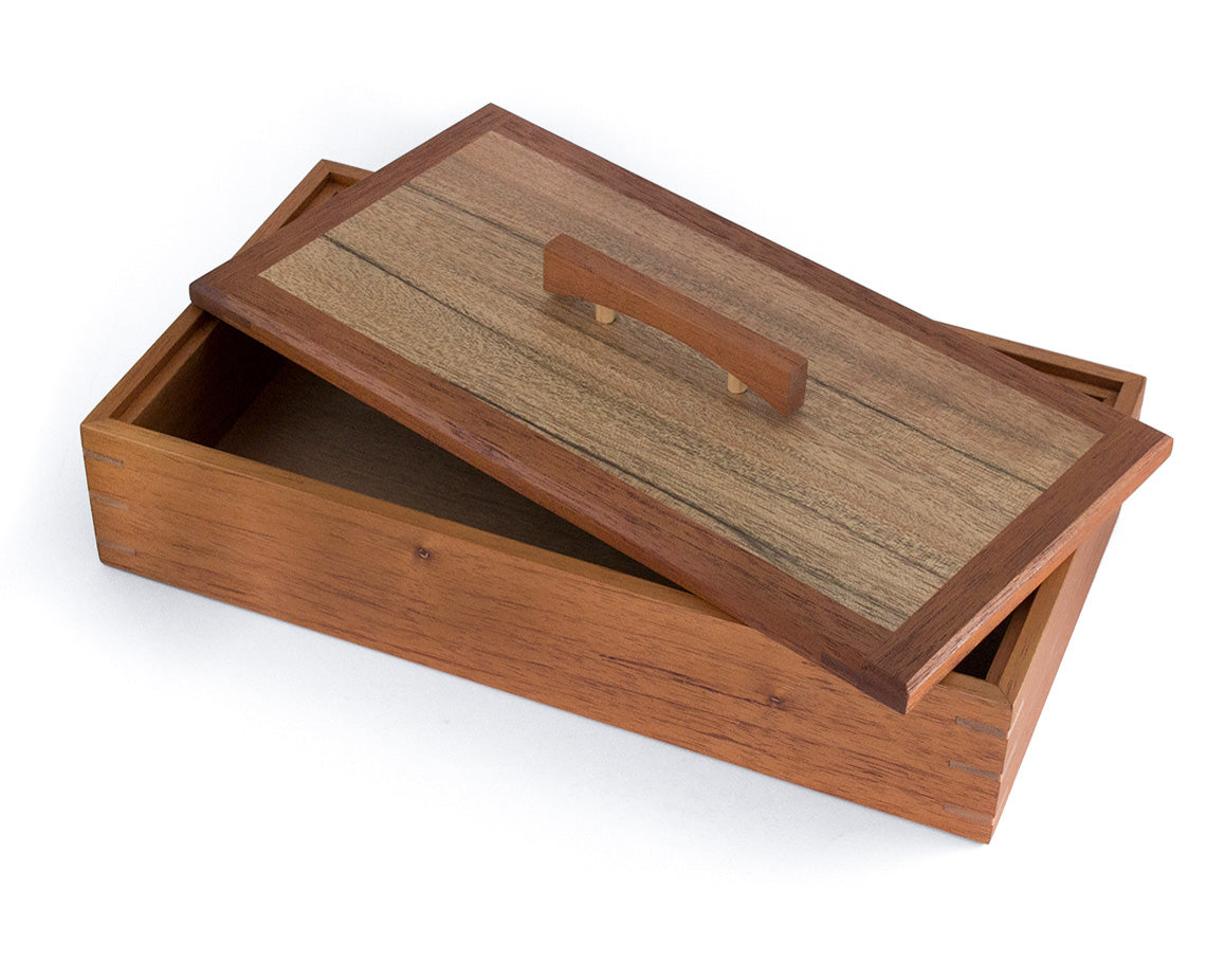 Wooden Keepsake Box handcrafted from Australian Red Cedar & PNG Walnut