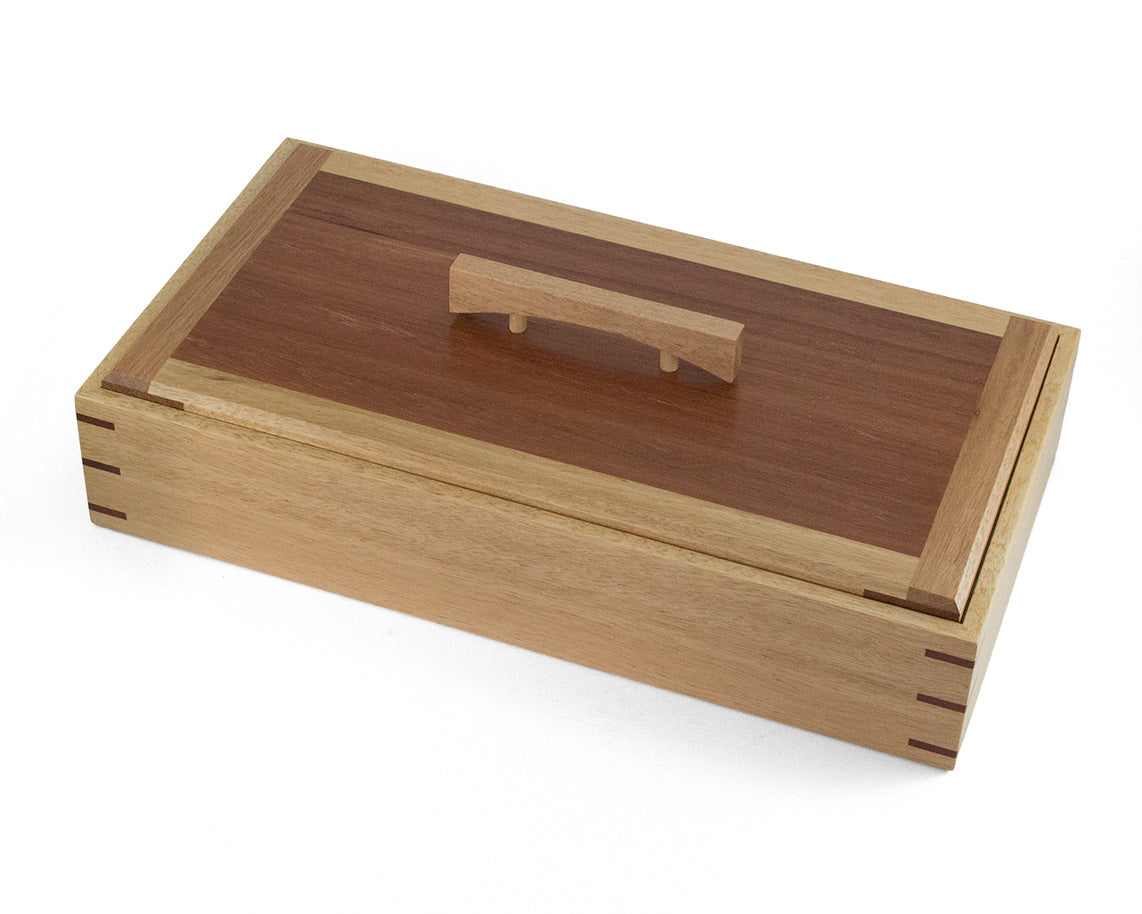 Wooden Keepsake Box handcrafted from Blackbutt & Jarrah