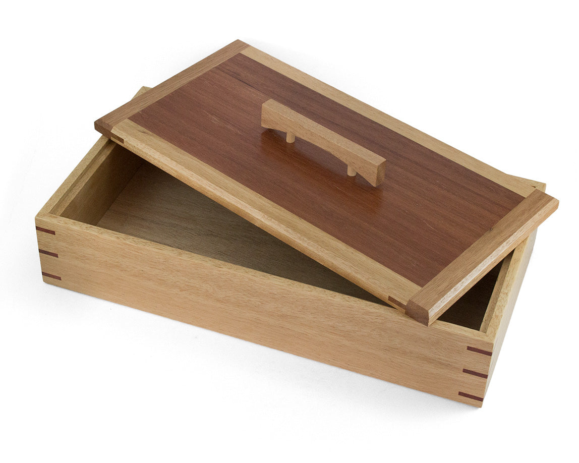 Wooden Keepsake Box handcrafted from Blackbutt & Jarrah