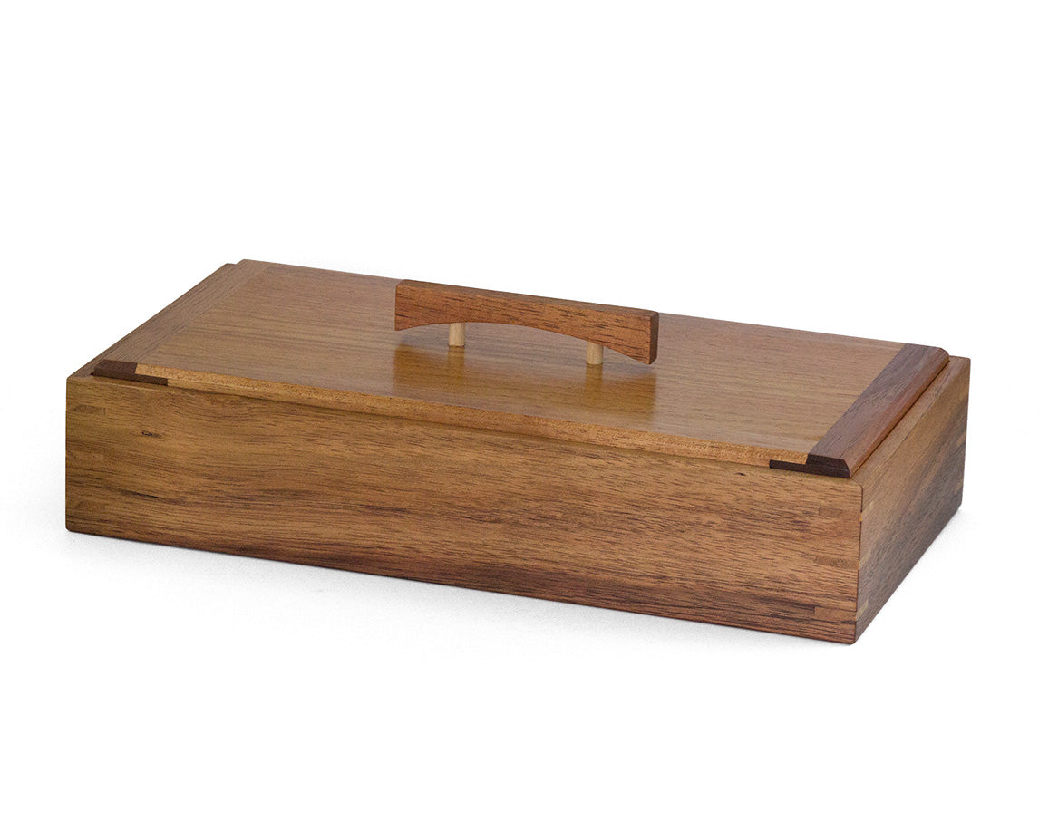 Wooden Keepsake Box handcrafted from Tasmanian Blackwood & PNG Rosewood