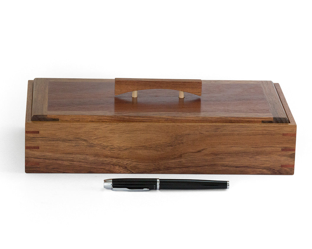 Wooden Keepsake Box handcrafted from Tasmanian Blackwood & Jarrah