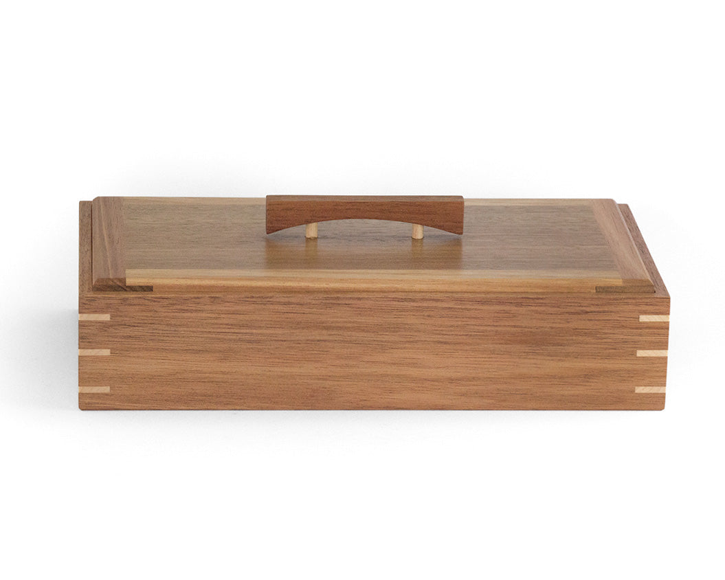 Wooden Keepsake Box handcrafted from Tasmanian Blackwood & Spotted Gum