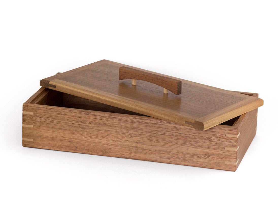 Wooden Keepsake Box handcrafted from Tasmanian Blackwood & Spotted Gum