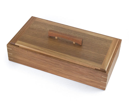 Wooden Keepsake Box handcrafted from Tasmanian Blackwood & Spotted Gum