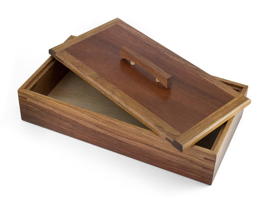 Wooden Keepsake Box handcrafted from Tasmanian Blackwood & Jarrah
