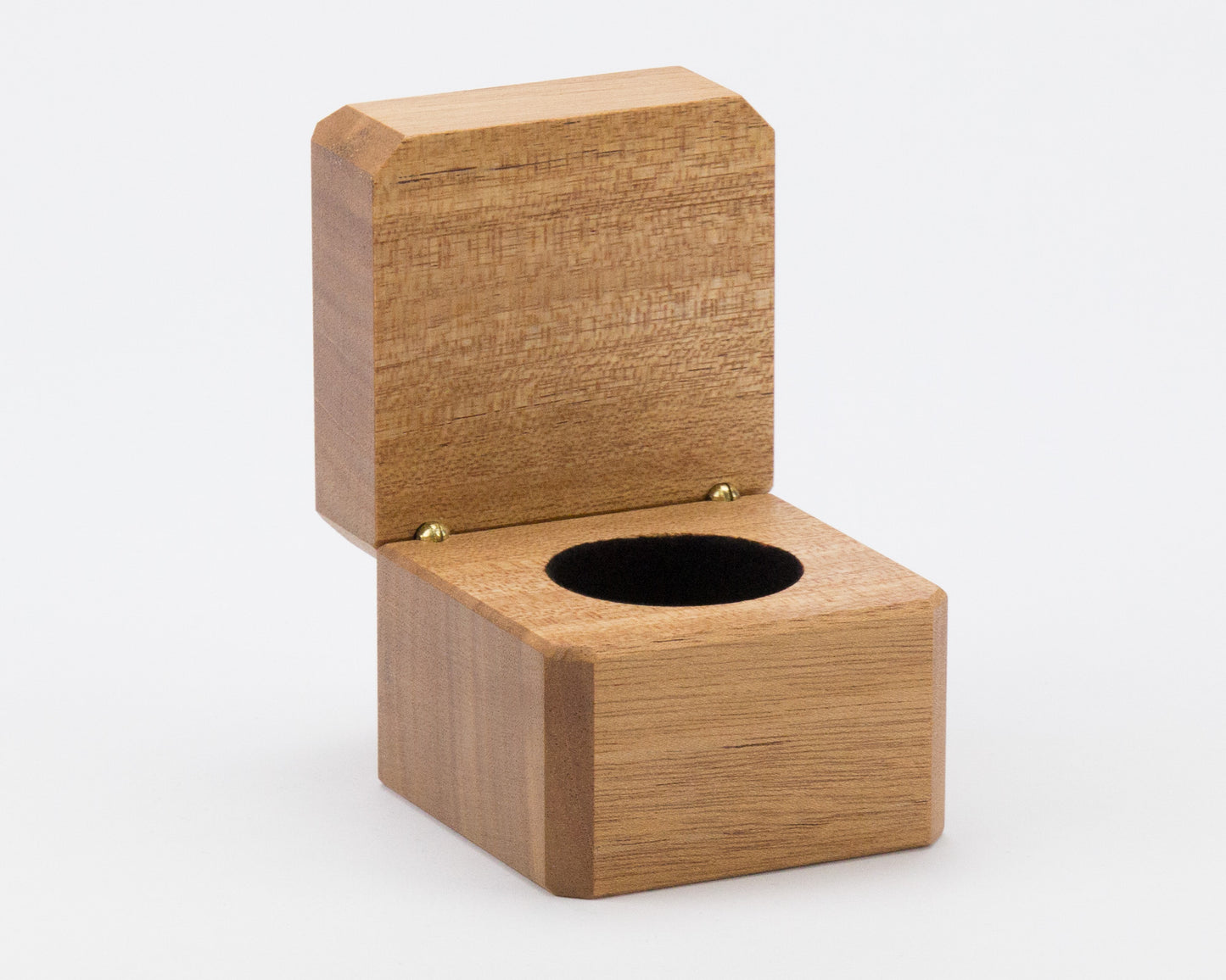 Wooden ring box handcrafted from Queensland Maple