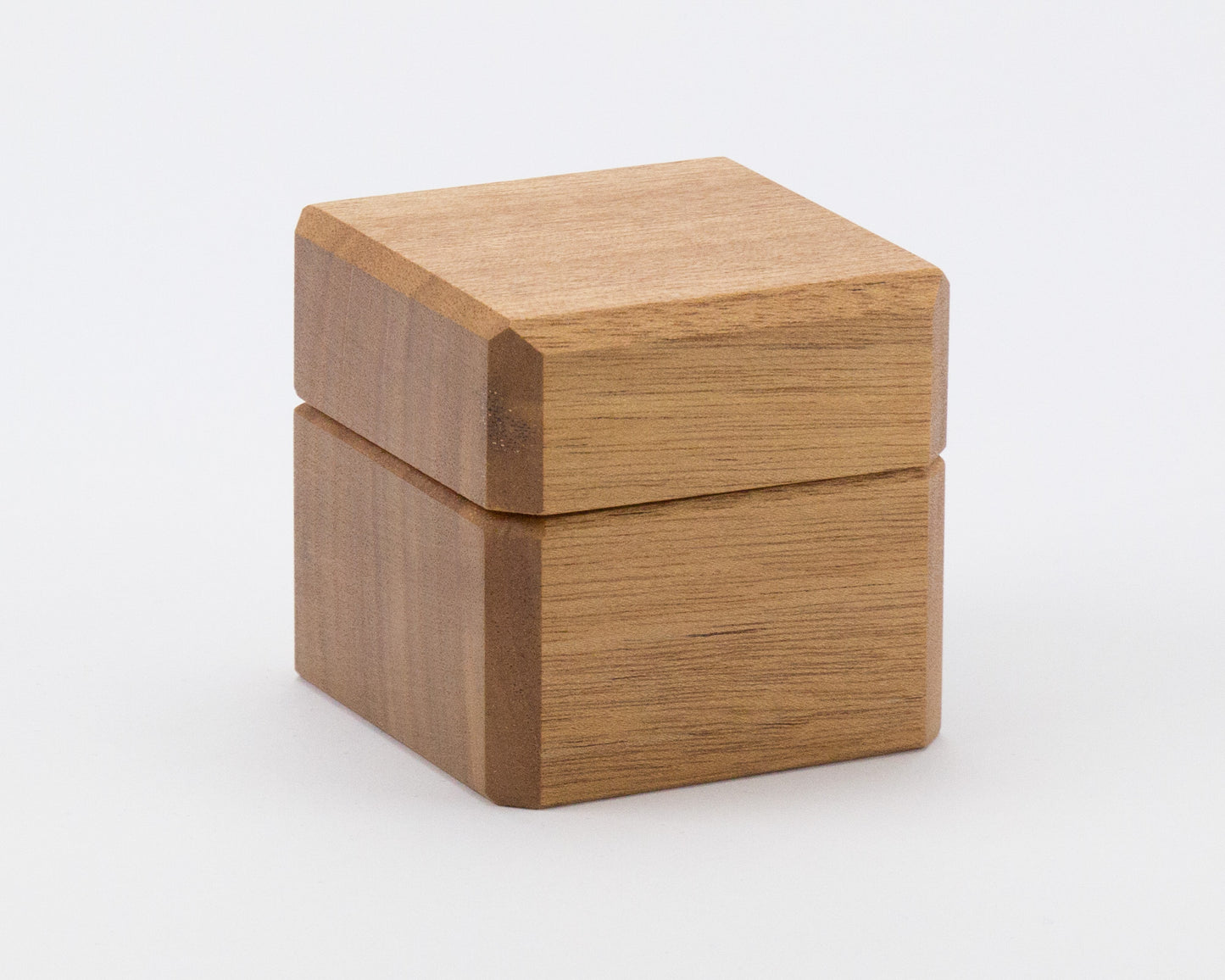 Wooden ring box handcrafted from Queensland Maple
