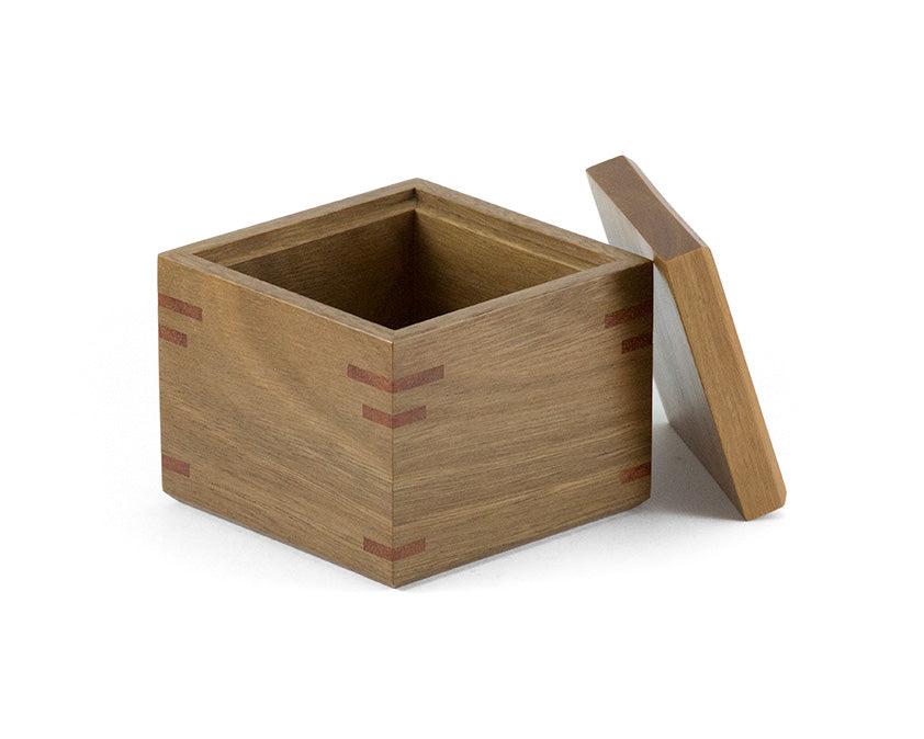 Small wooden trinket box handcrafted from Australian Spotted Gum