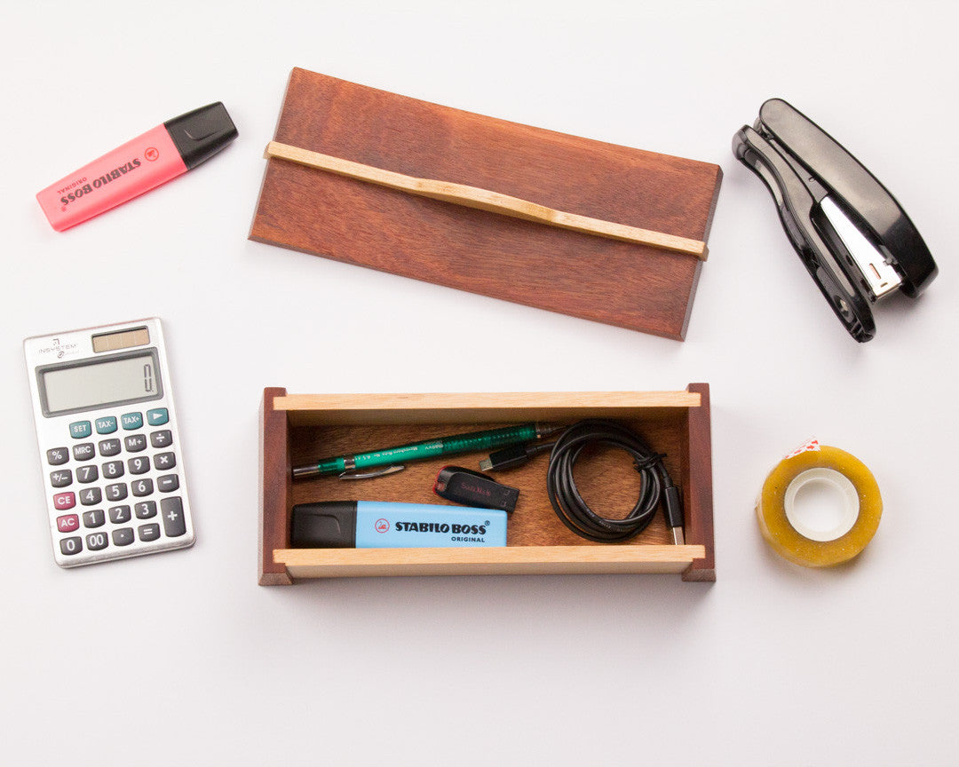 Asian inspired wooden keepsake box handcrafted from Australian Jarrah and Victorian Ash