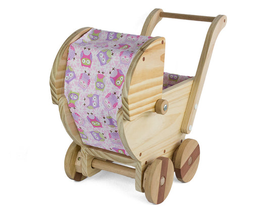 Wooden toy pram