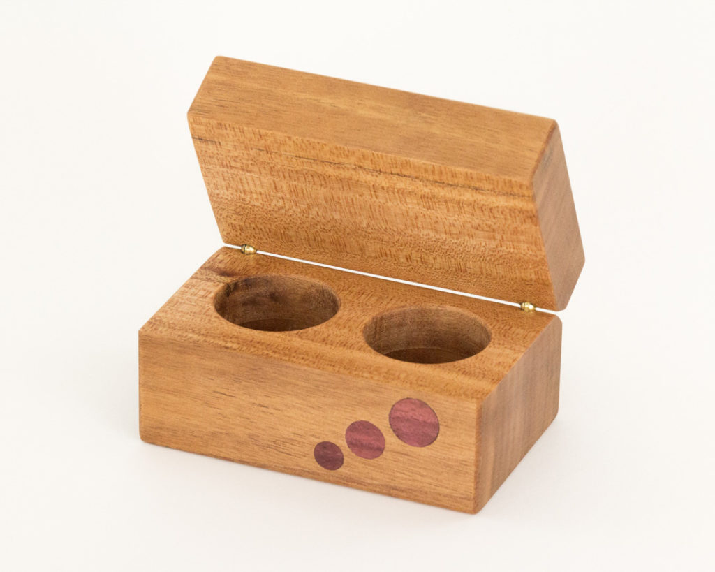 The Double Wooden Ring Box