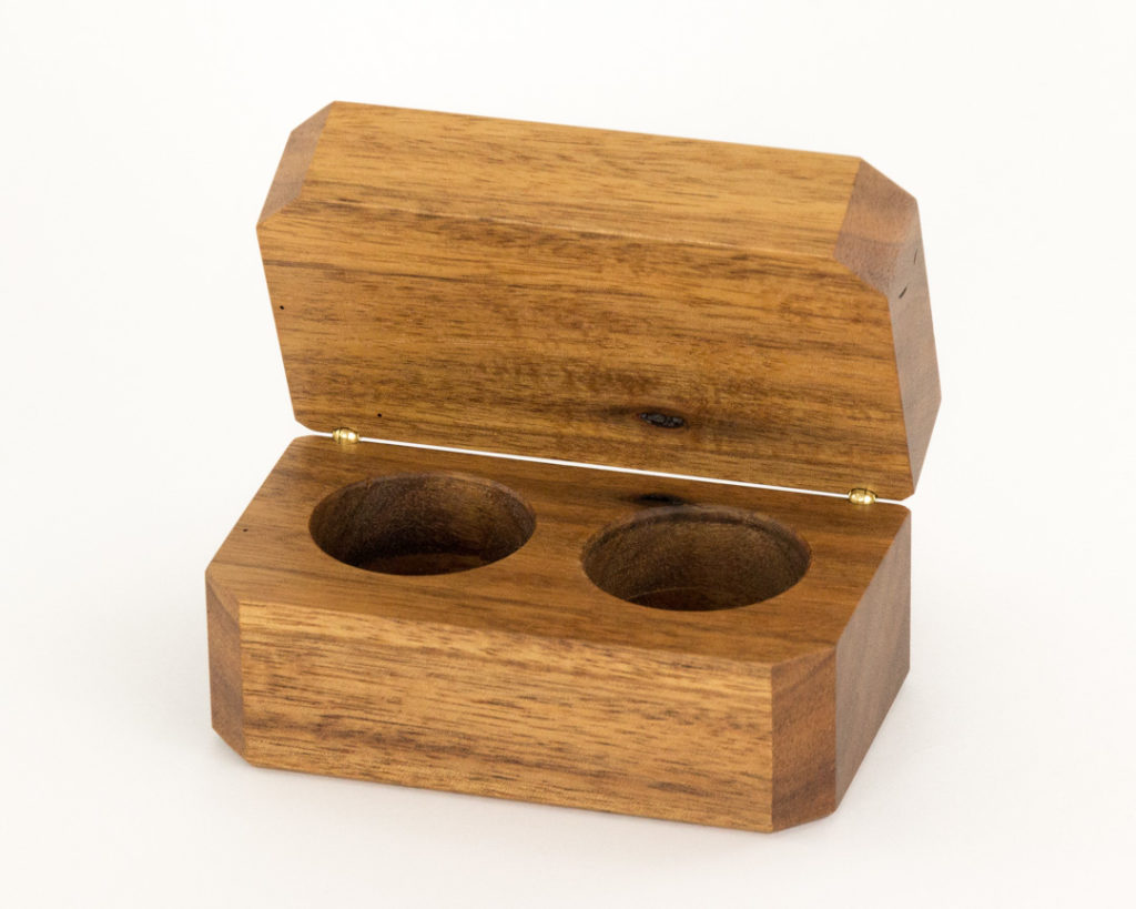 'The Elegance' Double Wooden Ring Box