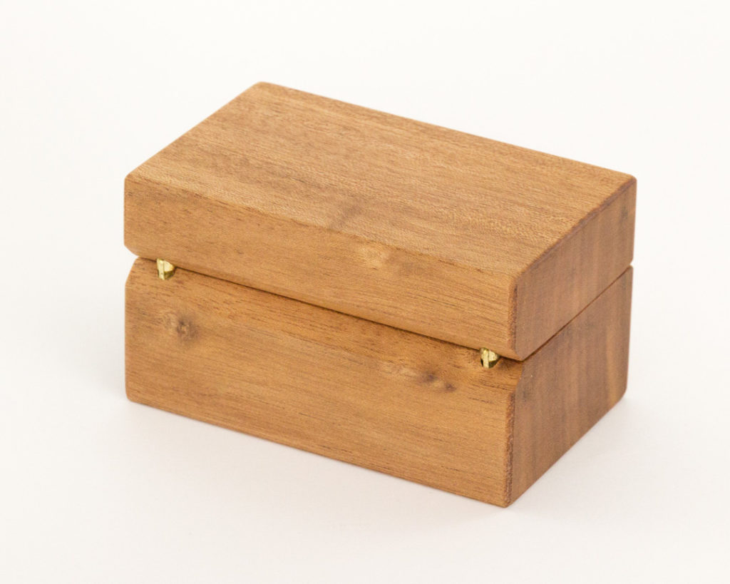 The Double Wooden Ring Box