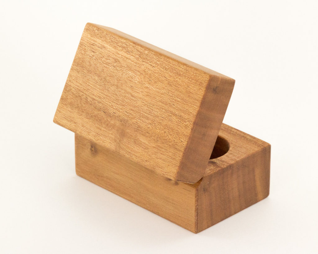 The Double Wooden Ring Box