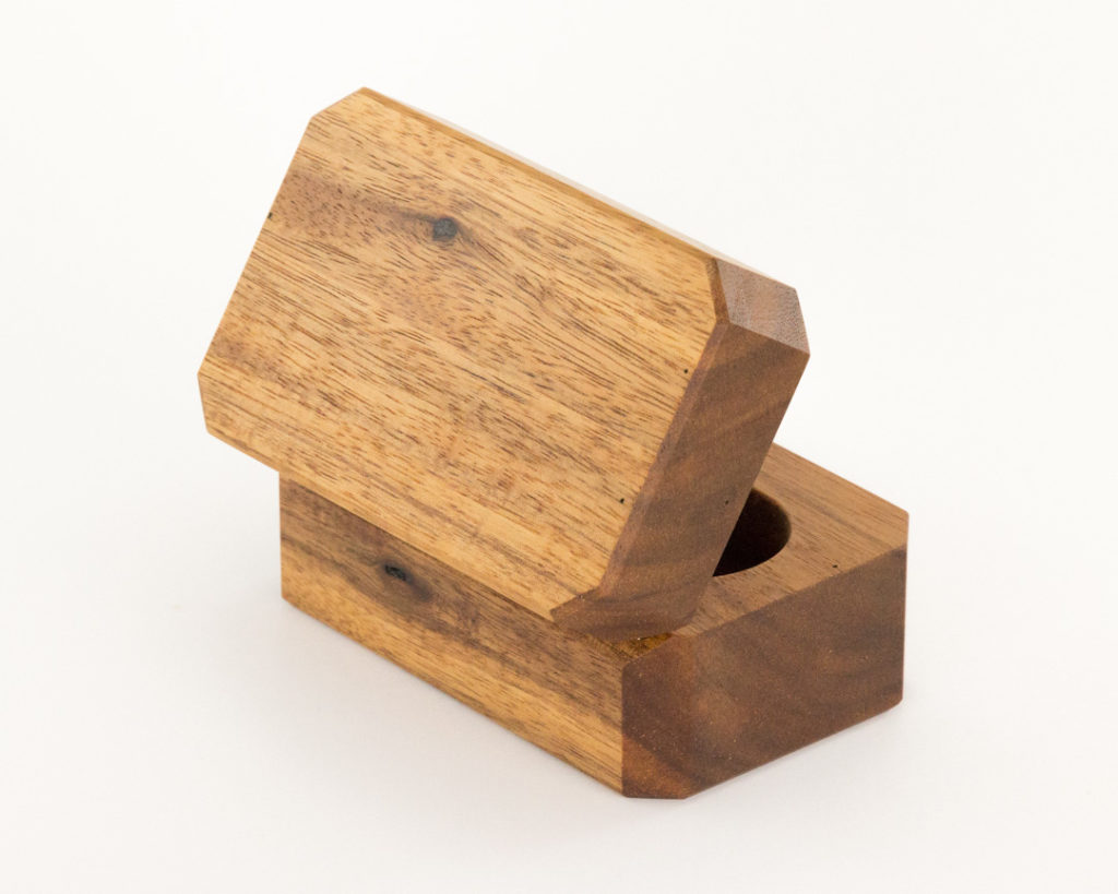 'The Elegance' Double Wooden Ring Box