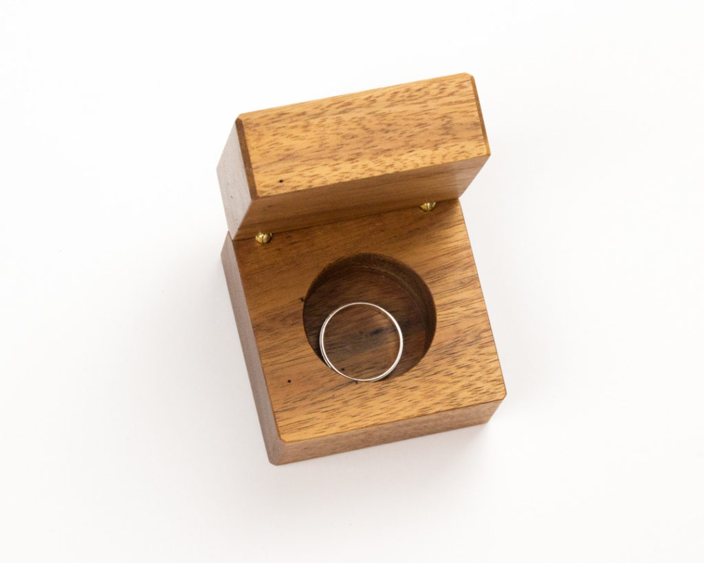 'The Elegance' Single Wooden Ring Box