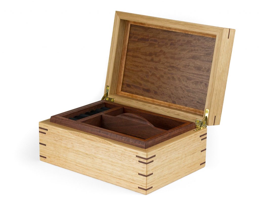 Tasmanian Oak and Jarrah Jewellery Box First Level